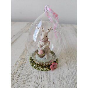 Cannon falls Easter Bunny glass ornament unique decor spring